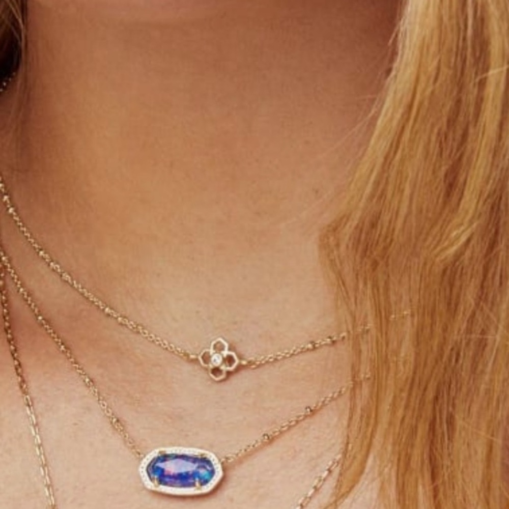 NEW Kendra Scott Rose Gold Elisa Necklace - Picture 2 of 7